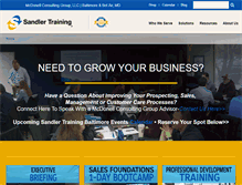 Tablet Screenshot of mcdonell.sandler.com