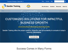 Tablet Screenshot of corporatestrategies.sandler.com