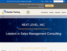 Tablet Screenshot of nextlevel.sandler.com